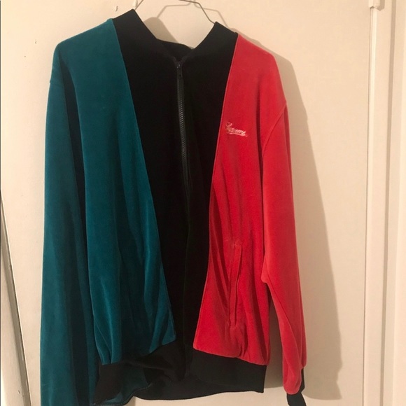 supreme velour jacket